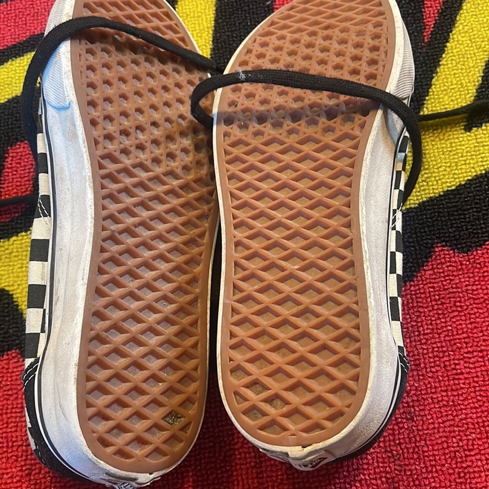 Vans black checkered suede size 9 - Picture 3 of 7